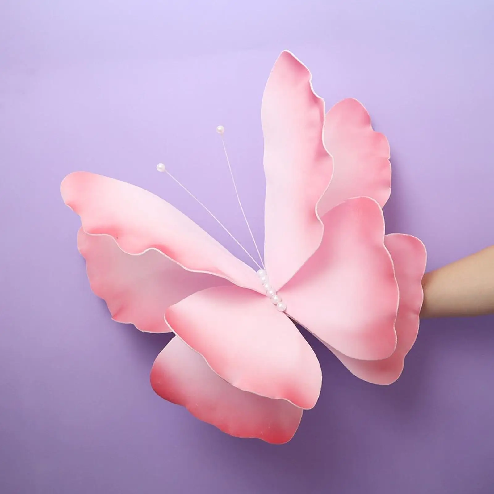 Fake Butterfly 3D 20inch Artificial Butterfly Decoration for Wedding Decorations Backdrop Garden Wall Room Decor Display Window