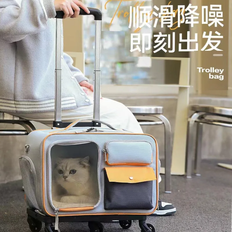Transportín de viaje transpirable para perros y gatos – Gran capacidad - imagen 3