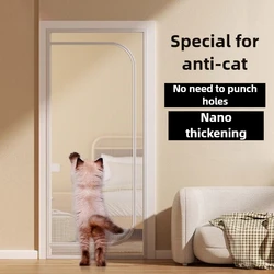 Cortina de seguridad con cremallera para puerta – Evita que gatos y perros pasen