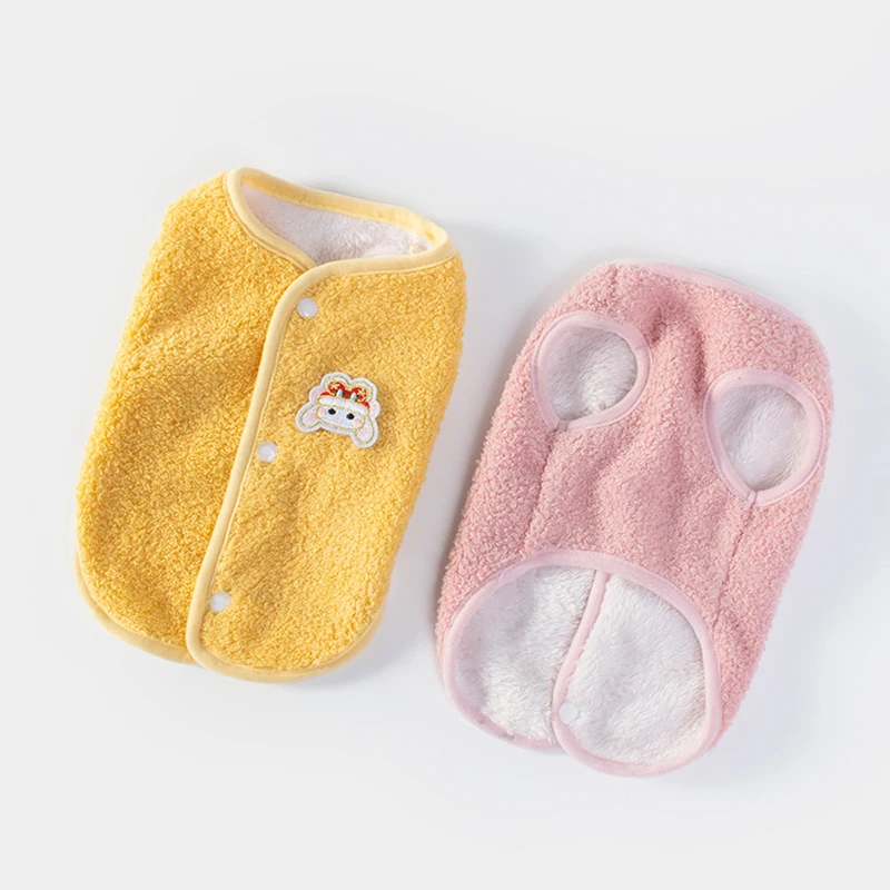Nuevo chaleco para mascotas de primavera y otoño, cárdigan pequeño suave y cómodo, ropa para perros pequeños y gatitos, ropa para mascotas - imagen 3