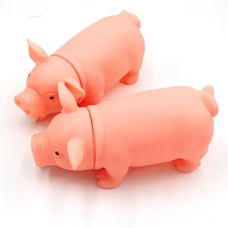 New Dog Sounding Toy Screaming Pig Pet Dog Toy Releasing Pig Squeeze Sound Dog Chew Toy Durable Pet Supplies - imagen 4