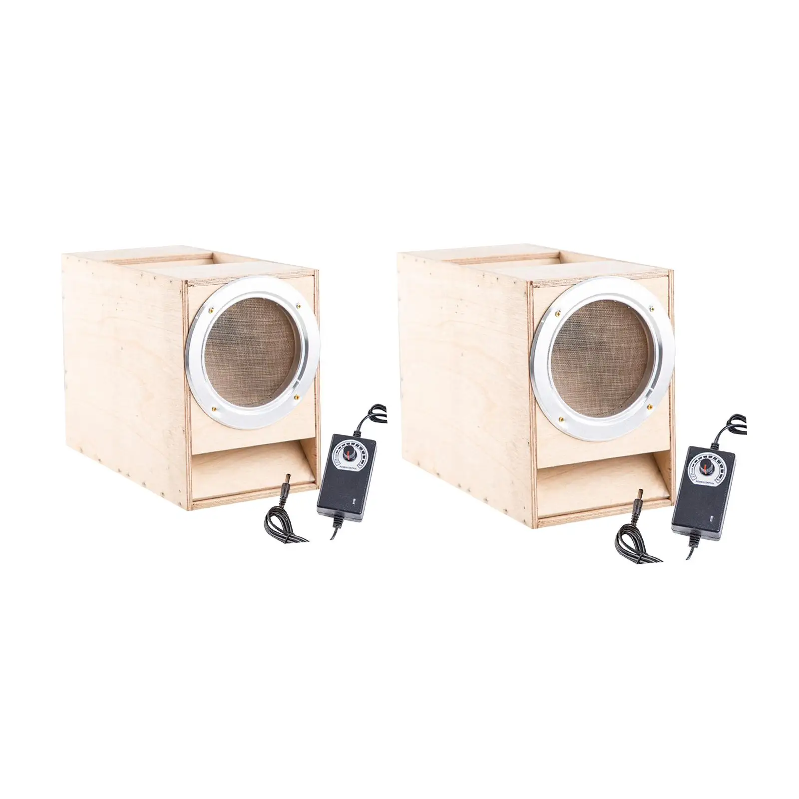 Bird Food Blowing Machine Grain Cleaning Thrower Lightweight Wind Sheller DIY Wooden Assembly Box for Park Household Backyard