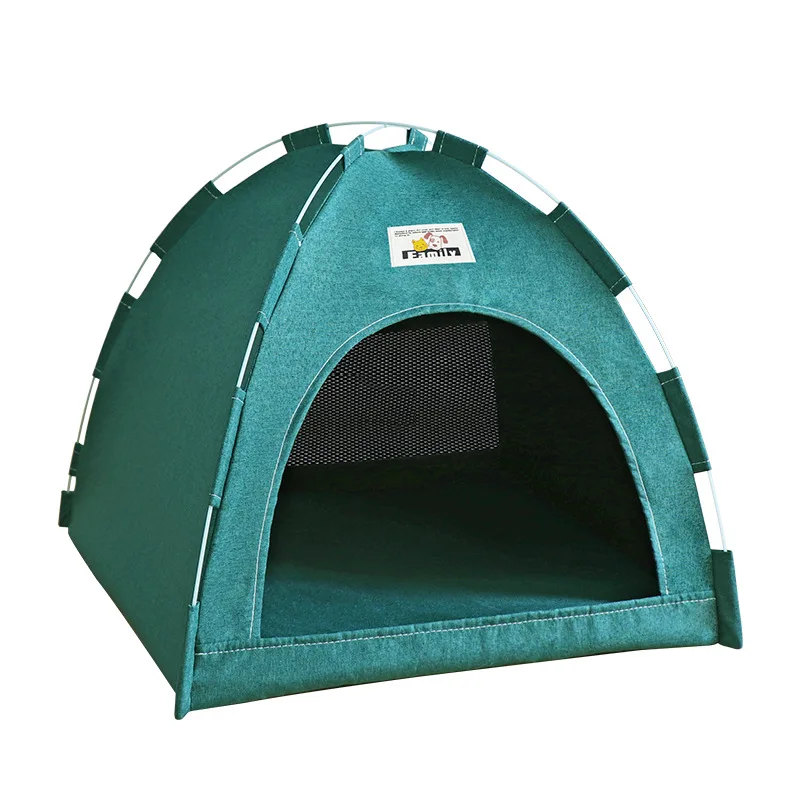 Casa para gatos plegable y transpirable, tienda para mascotas, nido Universal para perros y gatos para las cuatro estaciones, estera fresca de verano, plegable portátil para exteriores - imagen 5