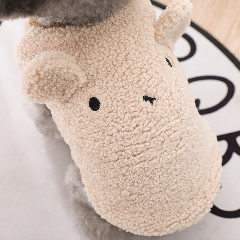 Jersey cálido de invierno para perros, abrigo, suéter de oso de peluche, chaleco para perros pequeños y medianos, ropa bonita para perros de peluche, disfraz grueso para mascotas - imagen 2