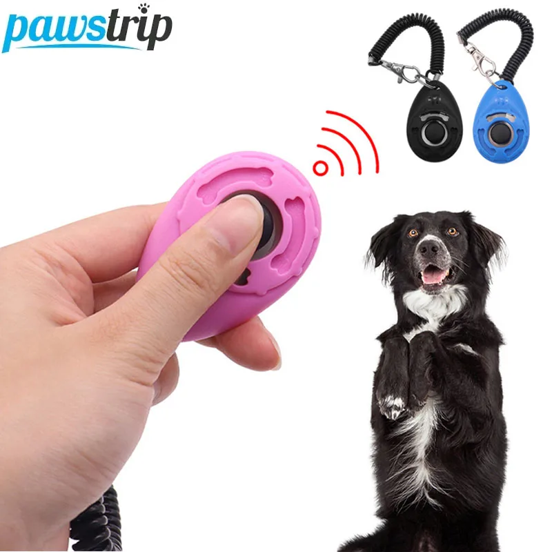 Clicker entrenamiento para perros y gatos con correa muñeca ajustable - imagen 4
