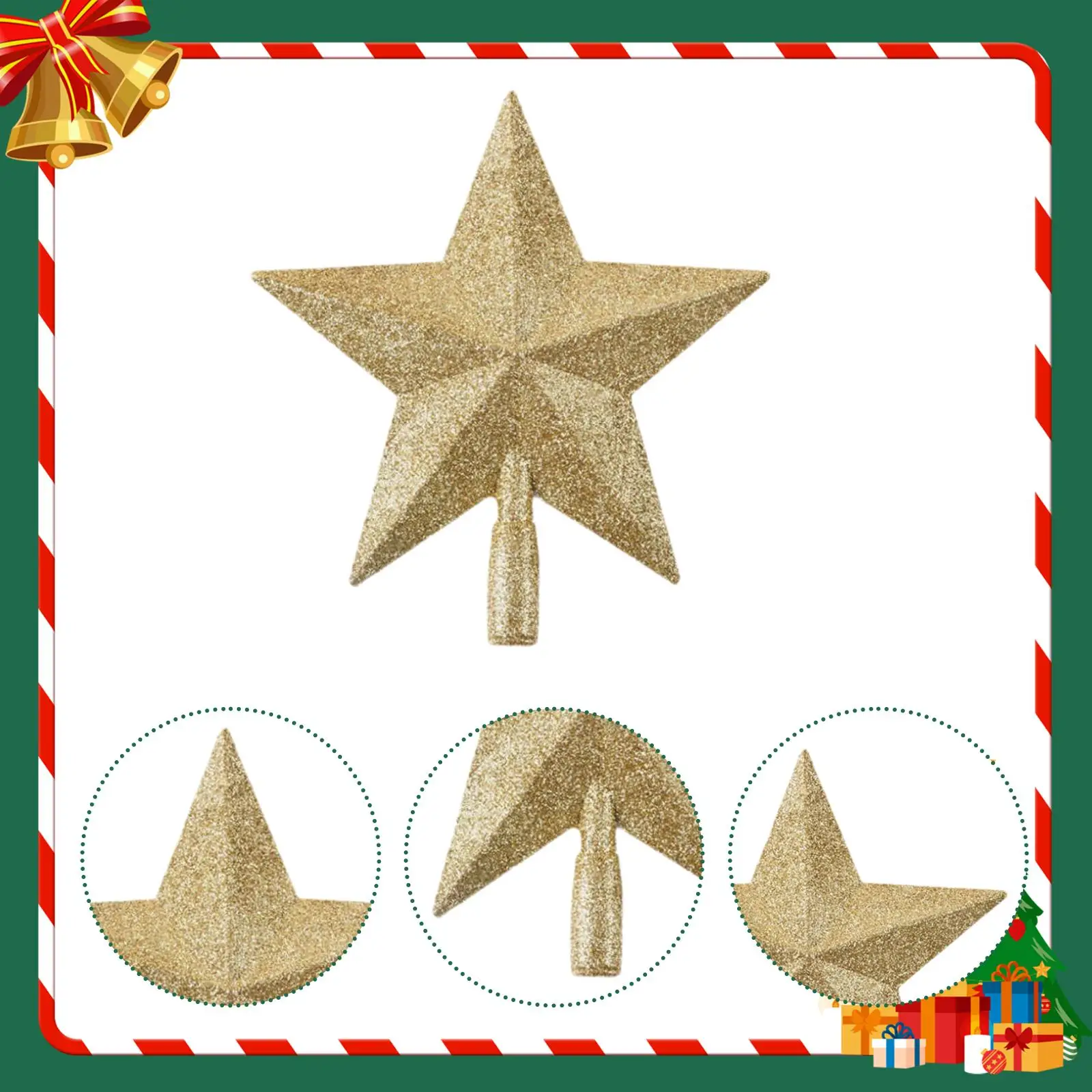 Adornos superiores para árbol de Navidad, adorno colgante, decoración de fiesta, regalos, decoración de árbol de Navidad para oficina, fiesta interior, Navidad, Año Nuevo - imagen 5