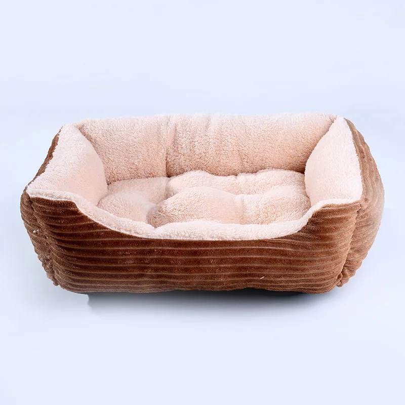 Cama cuadrada de felpa para perro y gato, cojín calmante para perros medianos y pequeños, suministros para mascotas, accesorios - imagen 2