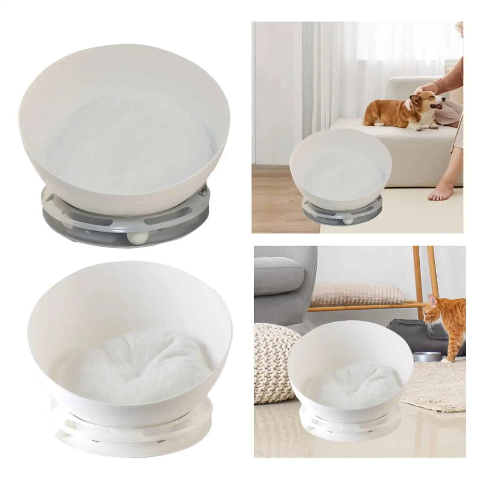 Cat Bed Cat House Kitty Comfortable Activity Center with Ball Toy Small Dog Pet Supplies Lounge Cat Cave Bed Sleeping Bed