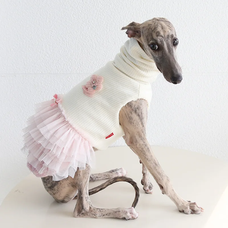Abrigo de lana para perro con cuello alto – Chaqueta invierno gruesa - imagen 2