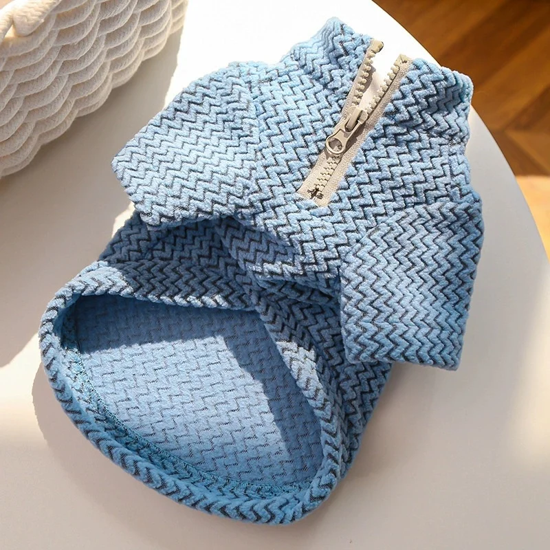 Ropa cálida de invierno para perros pequeños, Color sólido con cremallera, ropa para mascotas con cremallera para perros pequeños, cachorros, gatos, Yorkshire, Bulldog Francés - imagen 2