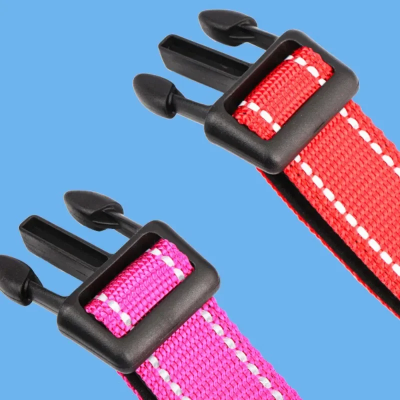 Collar reflectante para perros, collares ajustables para mascotas, resistentes al desgaste, gruesos, cadena para caminar, accesorios para mascotas - imagen 5