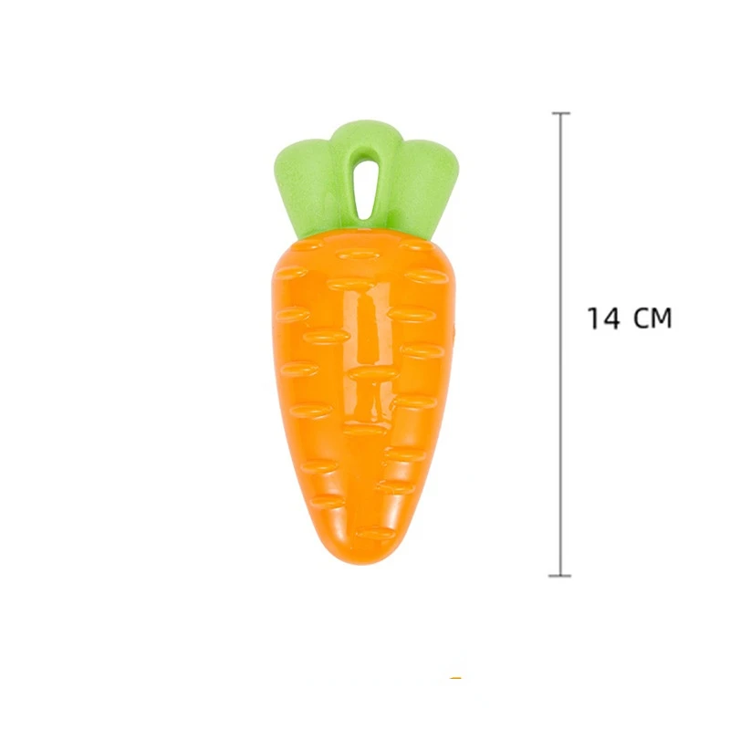 Peluche Golden Retriever Corgi resistente a las mordeduras, juguete de voz para perros, Limpieza de dientes molares, zanahoria, maíz, berenjena, verduras - imagen 2