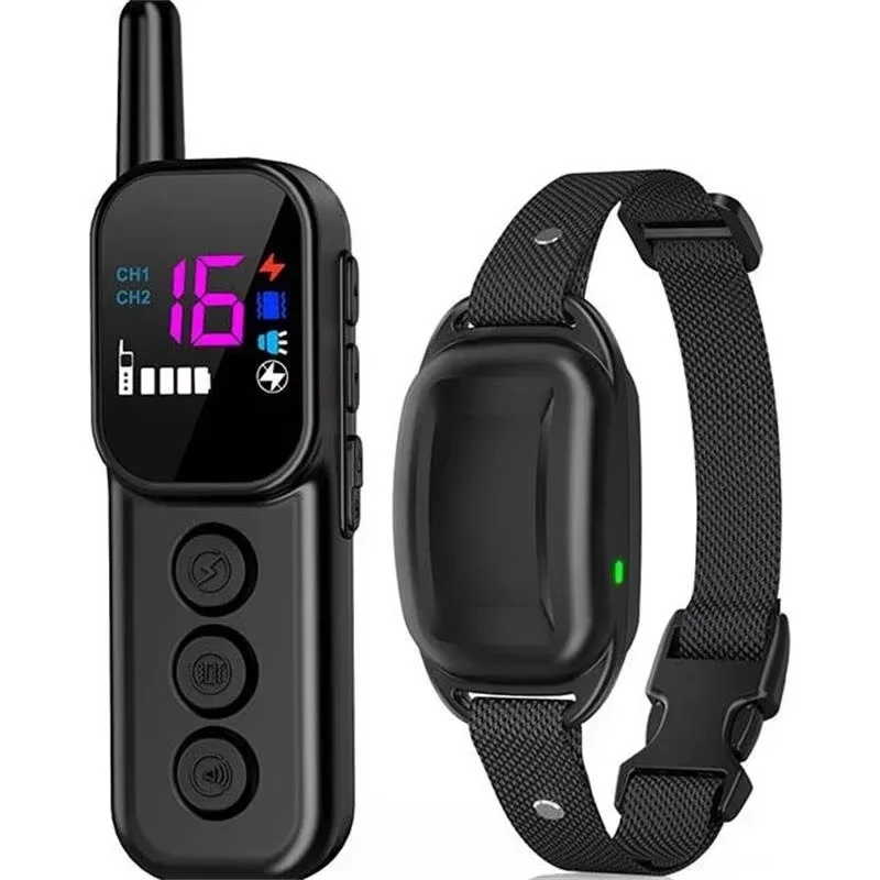 Collar de entrenamiento para perros con control remoto, dispositivo de tapón de corteza de descarga eléctrica de 1000 pies para perros pequeños de 5-110 libras y perros medianos, resistente al agua - imagen 4