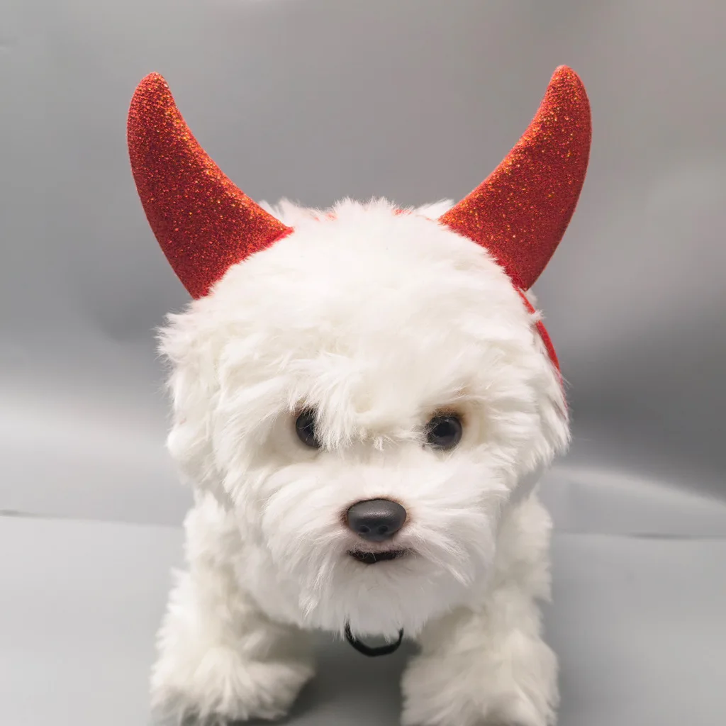 Nuevo vestido de Halloween para mascotas, cuernos, decoración divertida, tocado de gato, accesorios para mascotas de Halloween - imagen 2