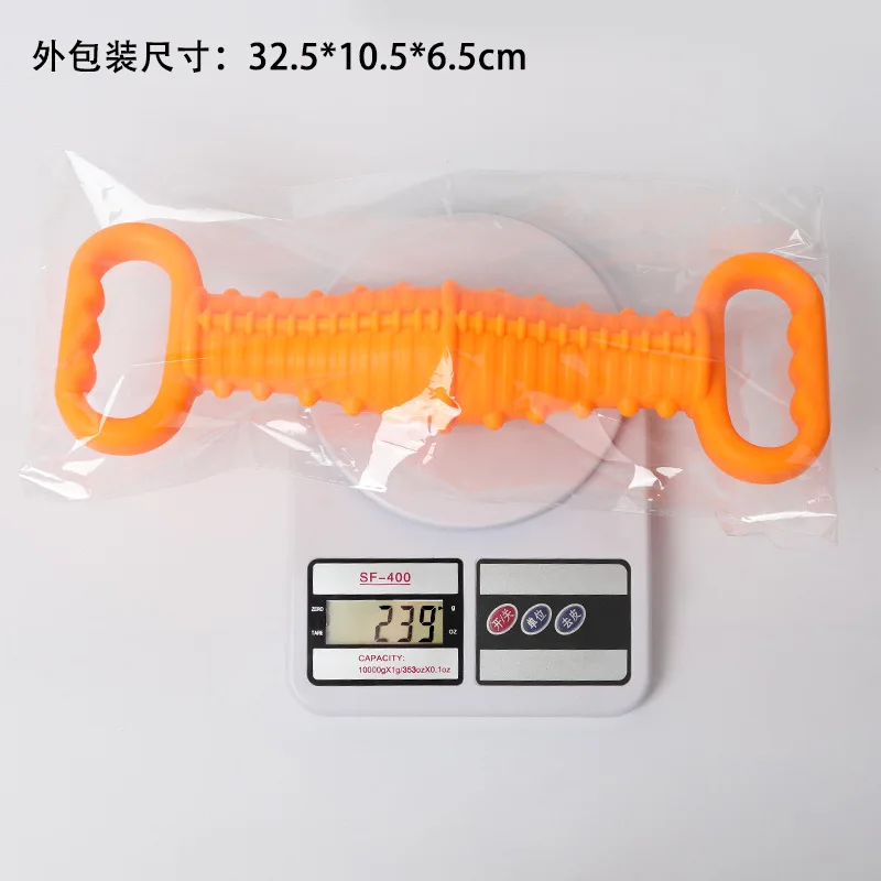 Anillo de tracción de doble mango TPR, juguete de entrenamiento con sonido para perros, juguetes con sonido para cachorros, productos para mascotas - imagen 4