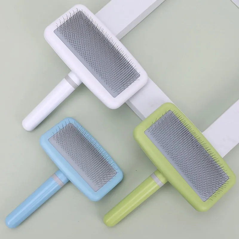 Dog Brush Pet Hair Remover Massage Dog Combs Pet Grooming Stainless Steel Brush for Dogs Knot Opening Cat Comb Dogs Accessories - imagen 4
