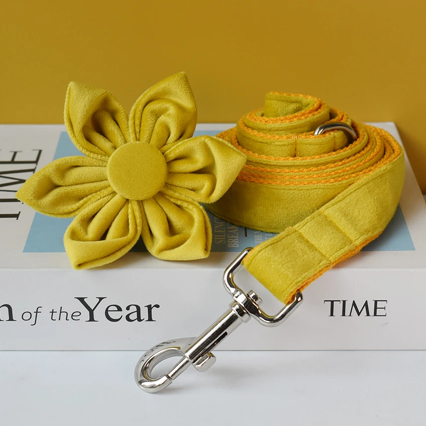 Venta al por menor de flores, Collar de perro de alta calidad grabado para mascotas, Collar de cachorro personalizado, uso para Shiba inu Corgi franela 04 - imagen 2