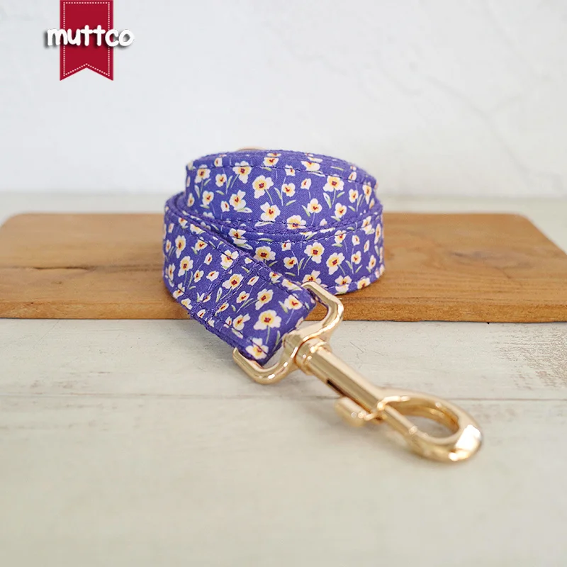 MUTTCO este collar floral morado para mascotas LADY BLUE FAIRY muestra la vibración de la primavera UDC173 - imagen 2