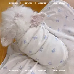 Ropa para perros y gatos: chaleco de peluche y prendas de algodón