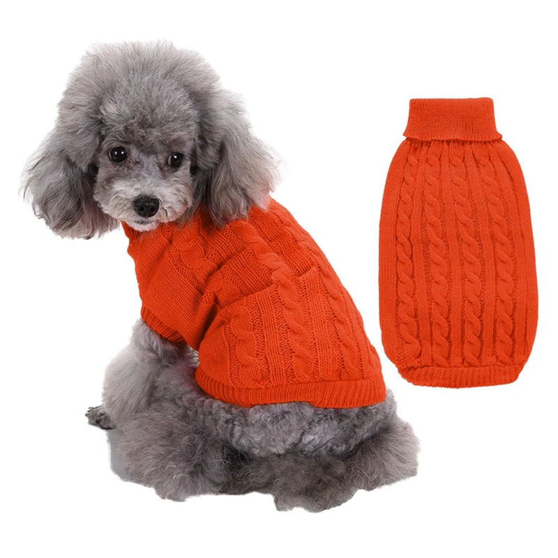 Ropa de invierno para perros y gatos: suéteres de punto liso y monos - imagen 4