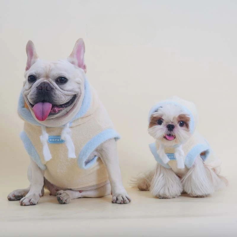 Suéter de punto con capucha de otoño e invierno para mascotas, suéter con capucha Schnauzer, lindo Sudadera con capucha para mascotas, ropa para perros pequeños - imagen 2