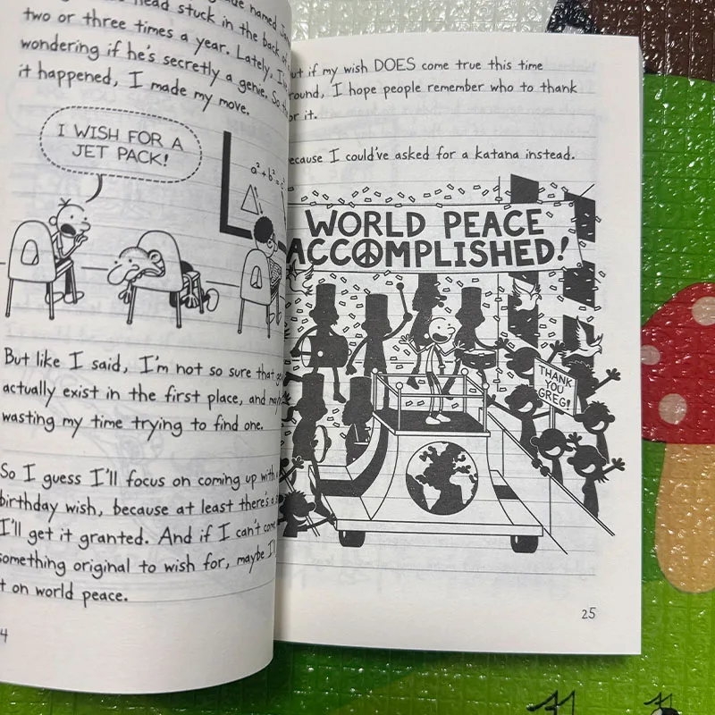 Último diario de Wimpy Kid Partypooper, libro en inglés, libros de ficción para niños, libros de novela Manga, educación infantil - imagen 4