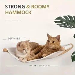 Árbol para gatos de pared con sisal, poste de escalada y hamaca