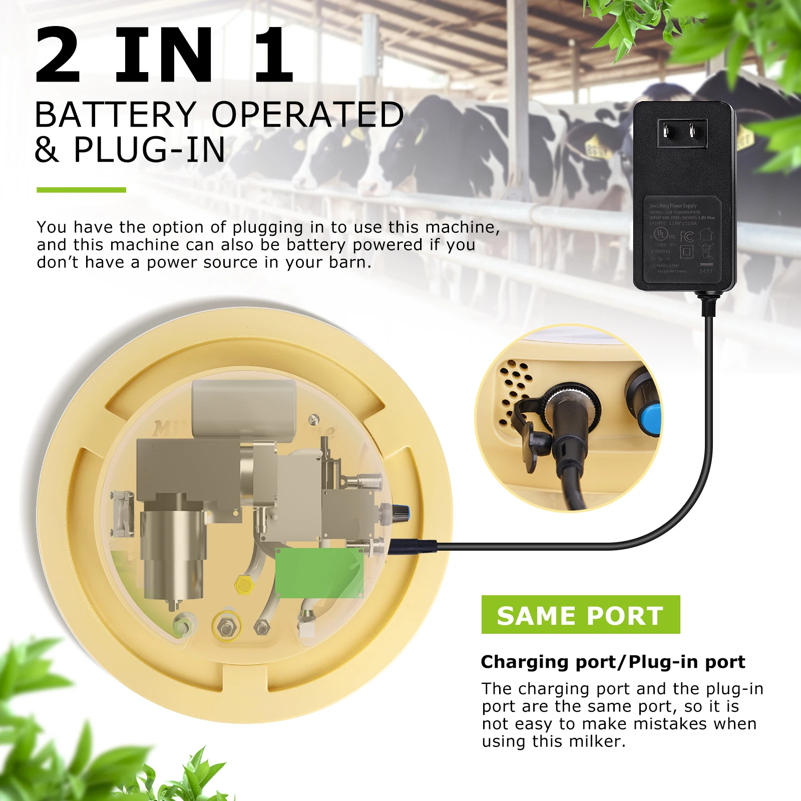 Ordeñadora eléctrica para ovejas y vacas - imagen 2