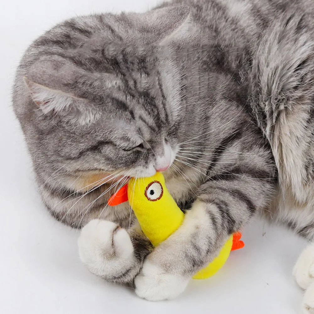 Surtido de juguetes para gatos: juguetes de peluche con hierba gatera de entretenimiento, juguetes para masticar para la dentición, varita teaser, juguetes anticonforantes para gatitos - imagen 3