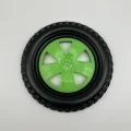 green tire Frisbee