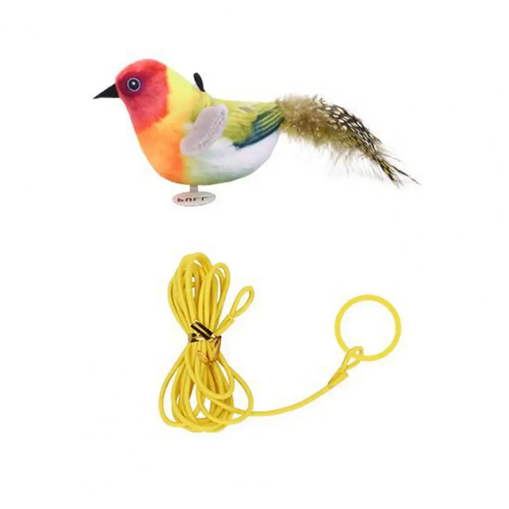 Juego de juguetes para gatos con forma de pájaro, ejercicio divertido, resistente a las mordeduras, suministros para mascotas con efecto de sonido para gatitos activos - imagen 4