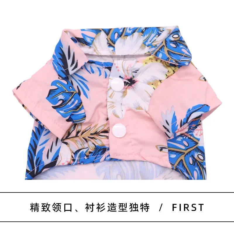 Nueva ropa para mascotas, camisa fina de verano para perros, ropa estampada de manga corta de dos patas, camisa de piña para perros pequeños y gatos - imagen 2