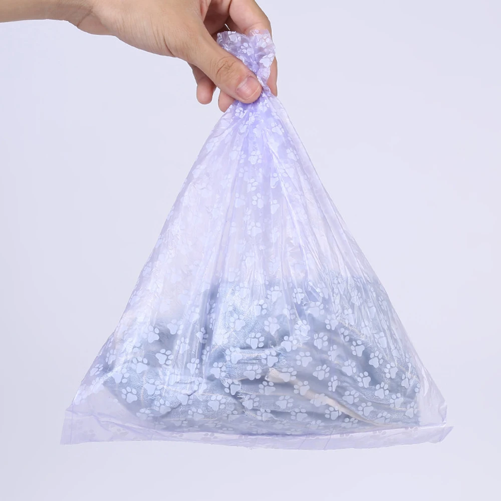 10 rollos de bolsas para excrementos de perros con 15 bolsas de colores aleatorios por rollo, bolsas de basura limpias para cachorros al aire libre para perros, ecológicas a prueba de fugas - imagen 5