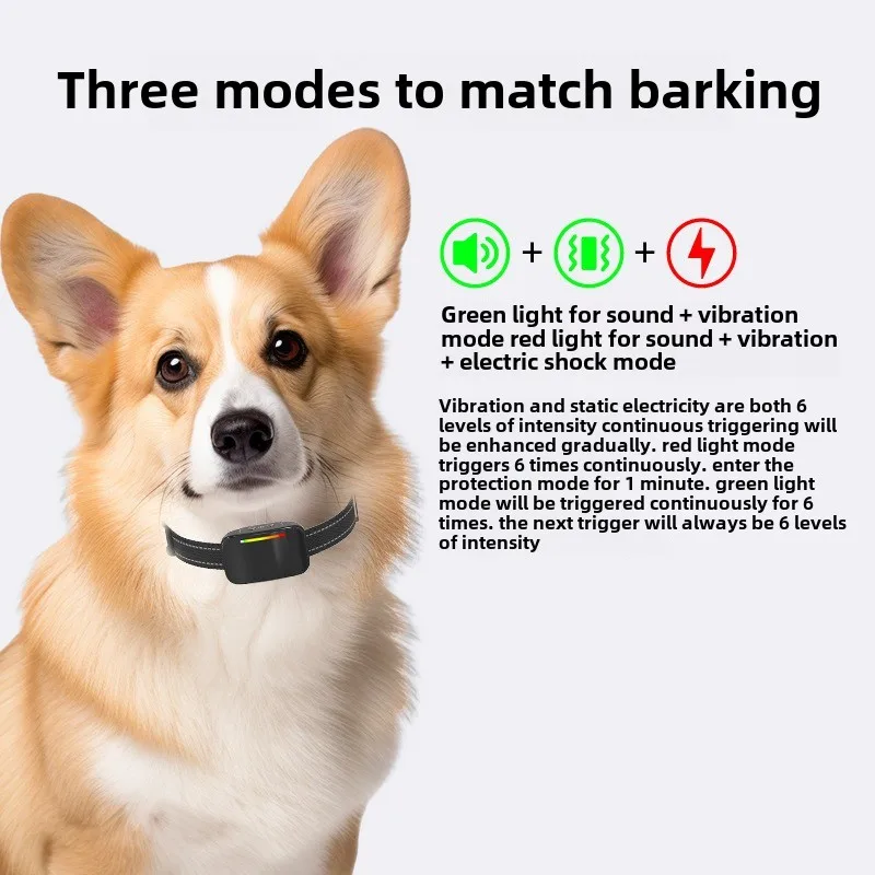 Dispositivo automático antiladridos para perros de compañía, recargable IP67, resistente al agua, antigolpes, Collar de descarga eléctrica, tapón de ladridos para perros - imagen 2