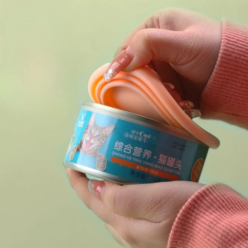 Tapa de lata de comida para mascotas de silicona reutilizable y juego de cuchara de mango largo, cubierta hermética de comida para perros y gatos con cuchara mezcladora para alimentos húmedos - imagen 5