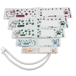 Brazalete desechable para mascotas, manguito para medir la presión arterial de animales, manguera de PVC para medir la presión arterial de ratones, gatos, perros, ovejas
