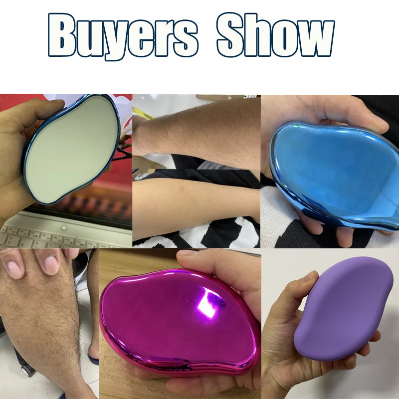 Depiladora de cristal Nano para hombres y mujeres, goma de borrar indolora, depilación de piedra Hop, exfoliante corporal - imagen 2
