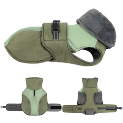 Chaqueta reflectante con cuello alto para perros pequeños y medianos