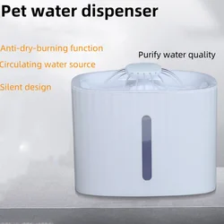 Nuevo dispensador de agua circulante automático, bebedero para gatos, cuenco de agua para perros sin boca húmeda, suministros para mascotas