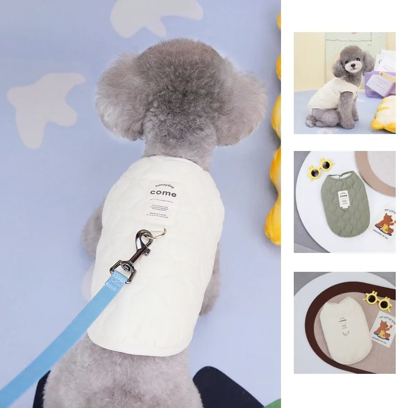 Chaleco cálido de invierno para perros, chaqueta con anillo en D para perros pequeños y medianos, chaleco para cachorros, ropa, chaqueta de algodón para mascotas, disfraz para perros