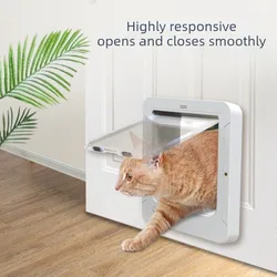 Puerta automática RFID para gatos con sensor de entrada
