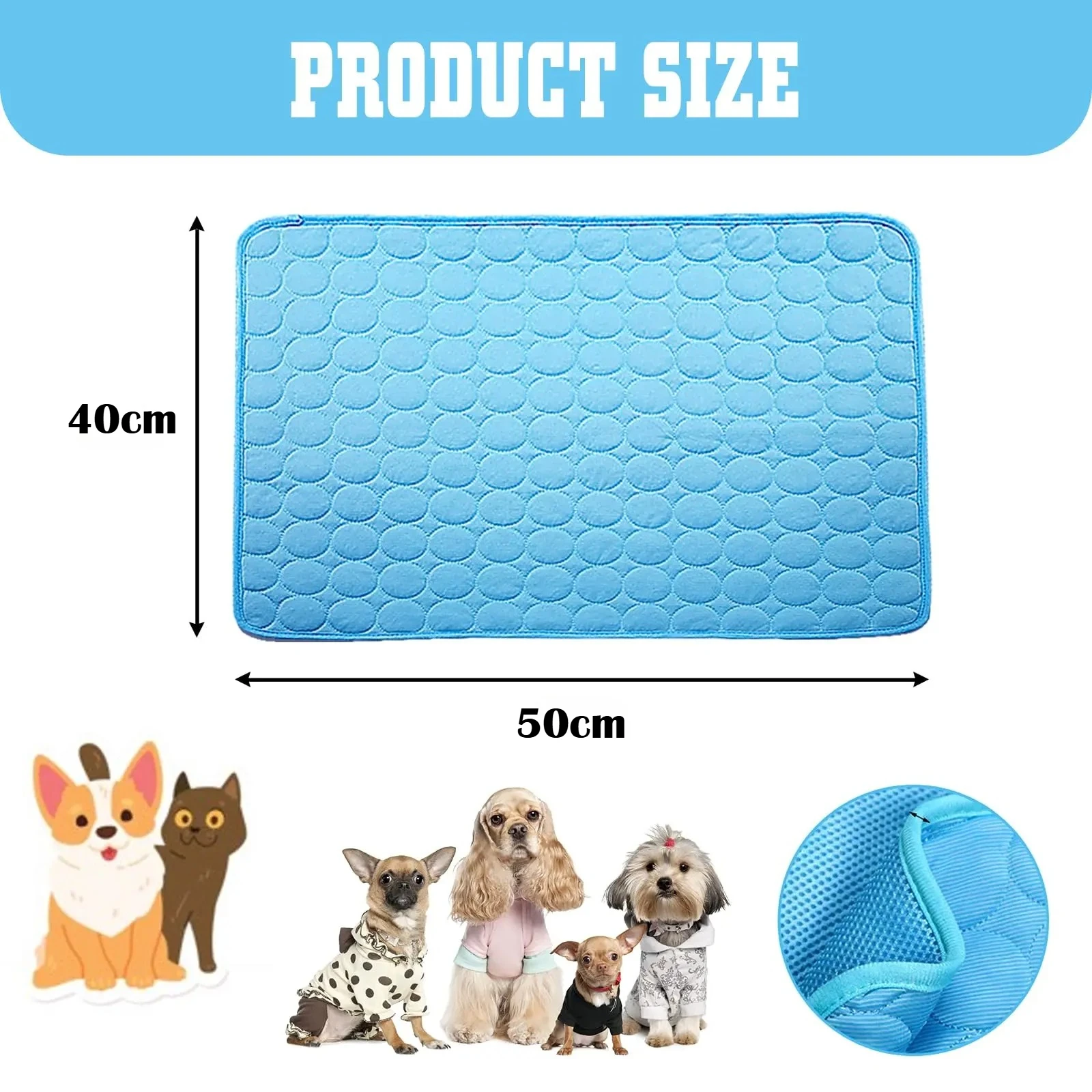 Alfombra refrescante para perros y gatos - Colchoneta transpirable - imagen 4
