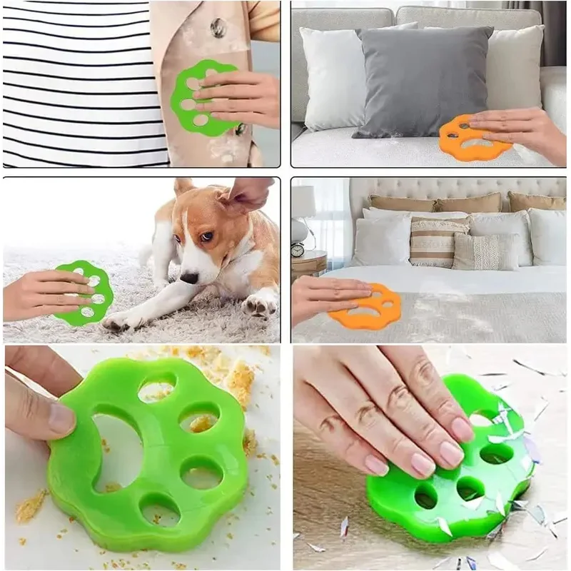 Removedor de pelo para mascotas, lavadora de ropa, recolector de pelusas de piel de perro y gato de silicona reutilizable, accesorios de herramientas de limpieza del hogar - imagen 3