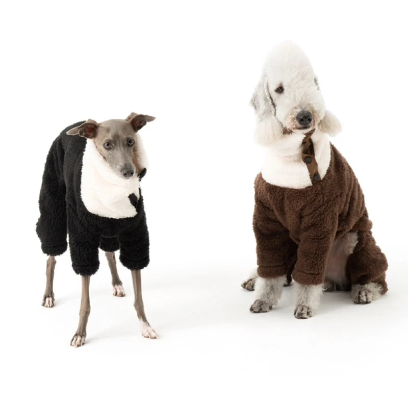 Sudadera suave de lana cálida para Whipbit, abrigo de invierno suave de 4 patas con cuello alto a prueba de viento para Italia Little Greyhound
