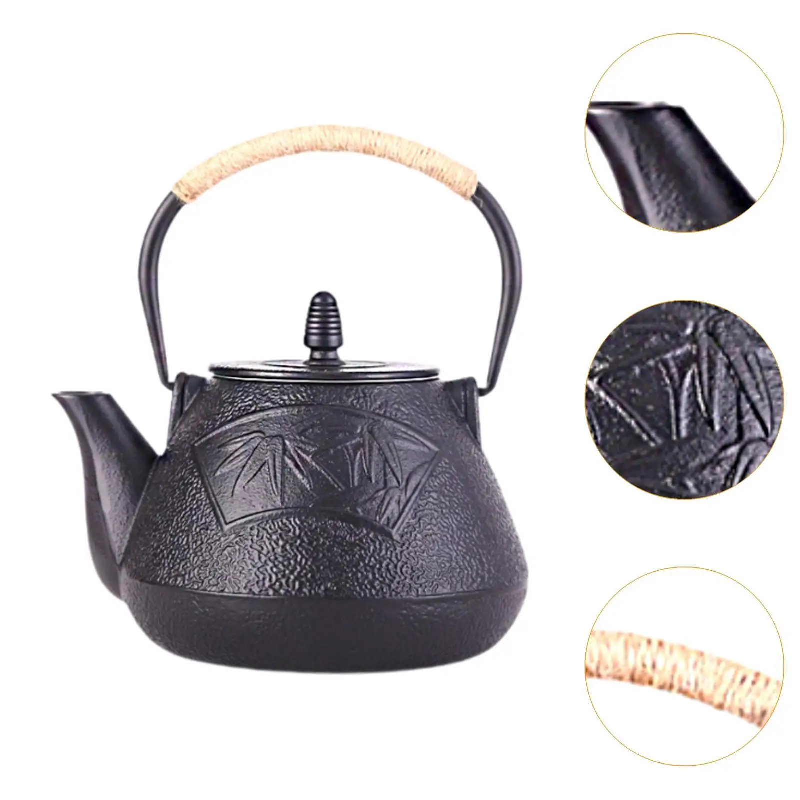 Tetera de hierro fundido, tetera tradicional para cocina, hogar, sala de té, Hotel, regalo de inauguración de la casa - imagen 5