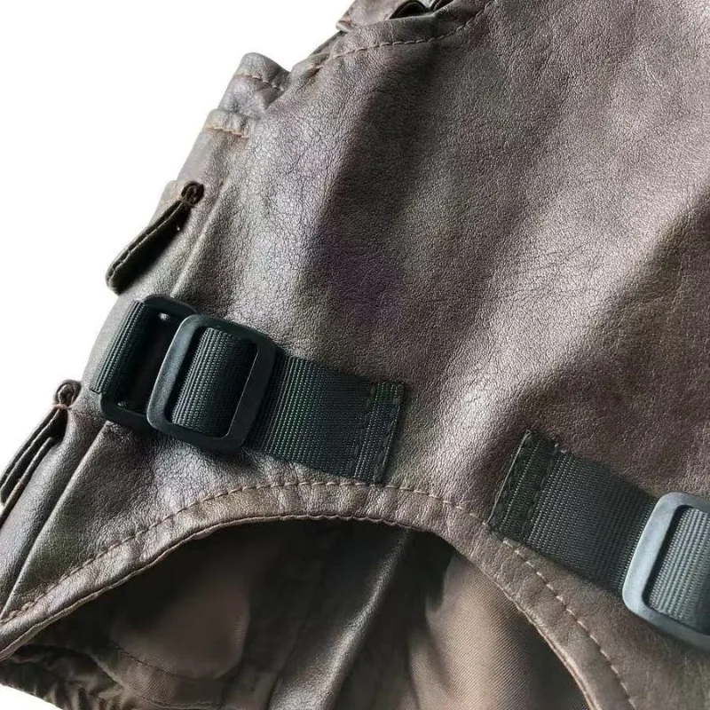 Chaquetas para perros de primavera, ropa de diseñador de lujo Schnauzer para perros de razas pequeñas, ropa de trabajo de peluche Bichon, chaleco con tirantes, chaquetas para cachorros York - imagen 5