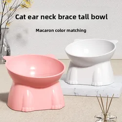 Cuenco elevado para gatos y perros – Antiobstrucción con boca oblicua