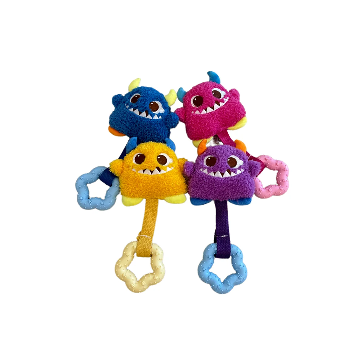 Juguetes chirriantes para perros para moler los dientes, juguete masticable dental para perros, control del sarro, limpieza de dientes, masticar, satisface la urge natural a G - imagen 5