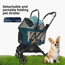 Cochecito plegable para perros grandes y gatos con bolsa universal