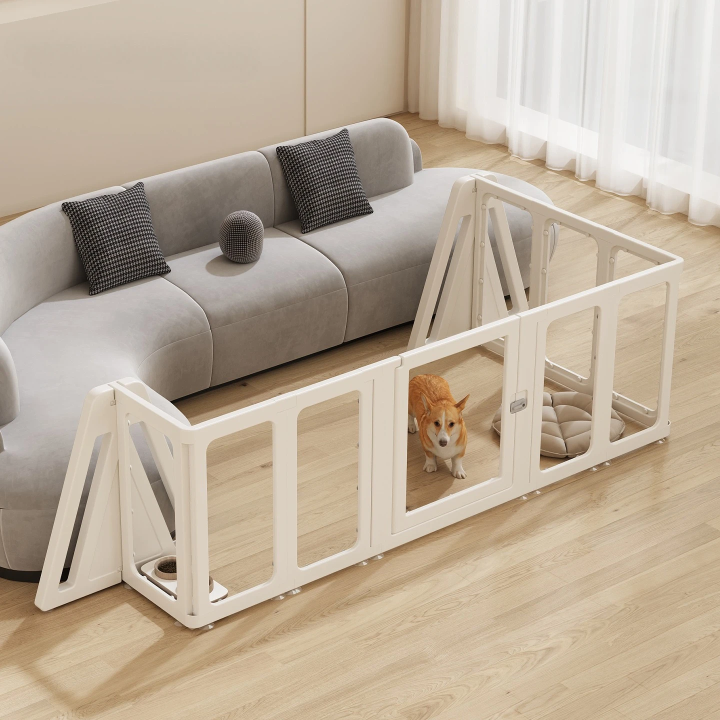 Corralito para perros pequeños - Valla interior desmontable - imagen 2